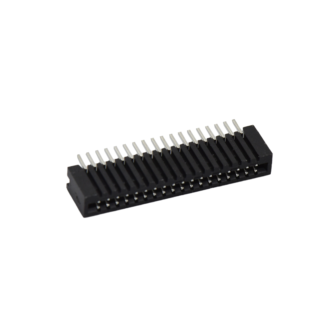 F1005 FPC FFC连接器Pitch 1.00mm 90° C型卧贴 18Pin黑色